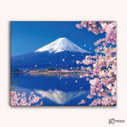 Blossom Lake View -  Paint by Numbers Kit for Adults -  Portrait By Numbers