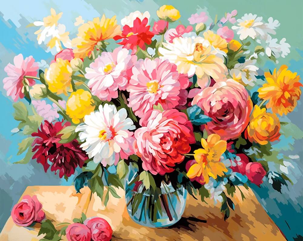 Blossom Still Life -  Paint by numbers -  Portrait By Numbers