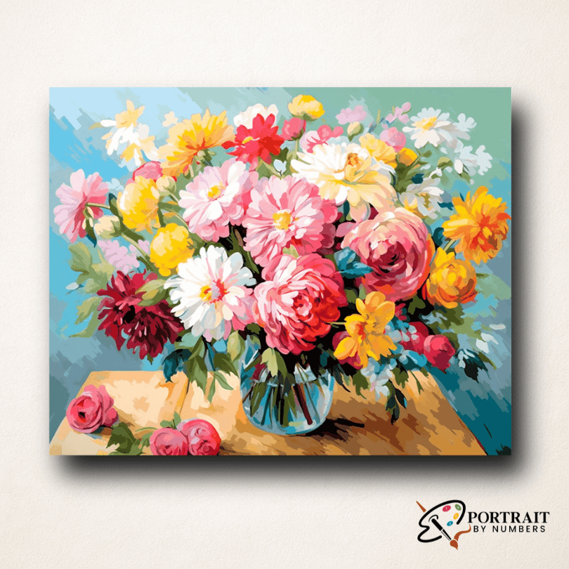 Blossom Still Life -  Paint by numbers -  Portrait By Numbers