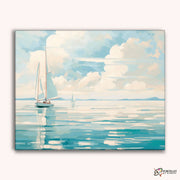 Boat in Blue -  Paint by Numbers Kit for Adults -  Portrait By Numbers