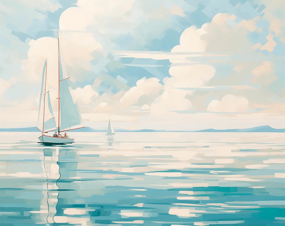 Boat in Blue