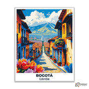 Bogotá Travel Poster -  Paint by Numbers Kit for Adults -  Portrait By Numbers