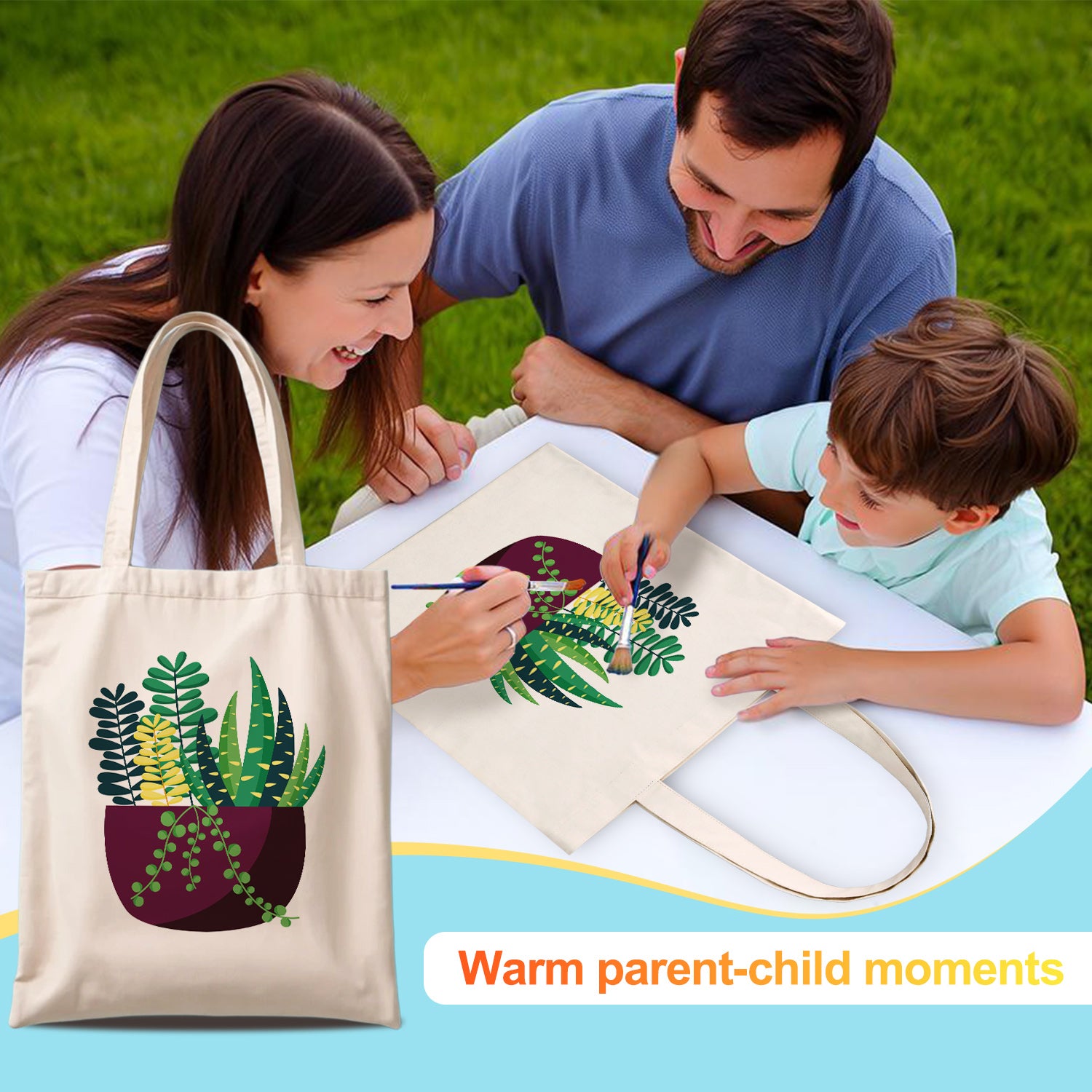 Botanical Bliss Bag -  Paint by Numbers Kit for Adults -  Portrait By Numbers