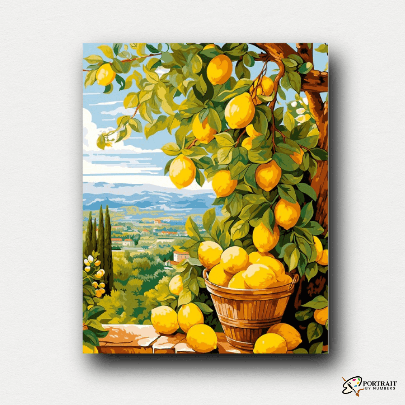 Bounty Lemons -  Paint by numbers -  Portrait By Numbers