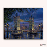 Bridge Of London Night -  Paint by Numbers Kit for Adults -  Portrait By Numbers