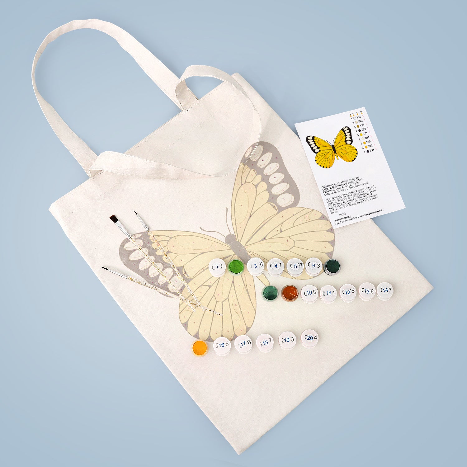 Bright Wings Bag -  Paint by Numbers Kit for Adults -  Portrait By Numbers