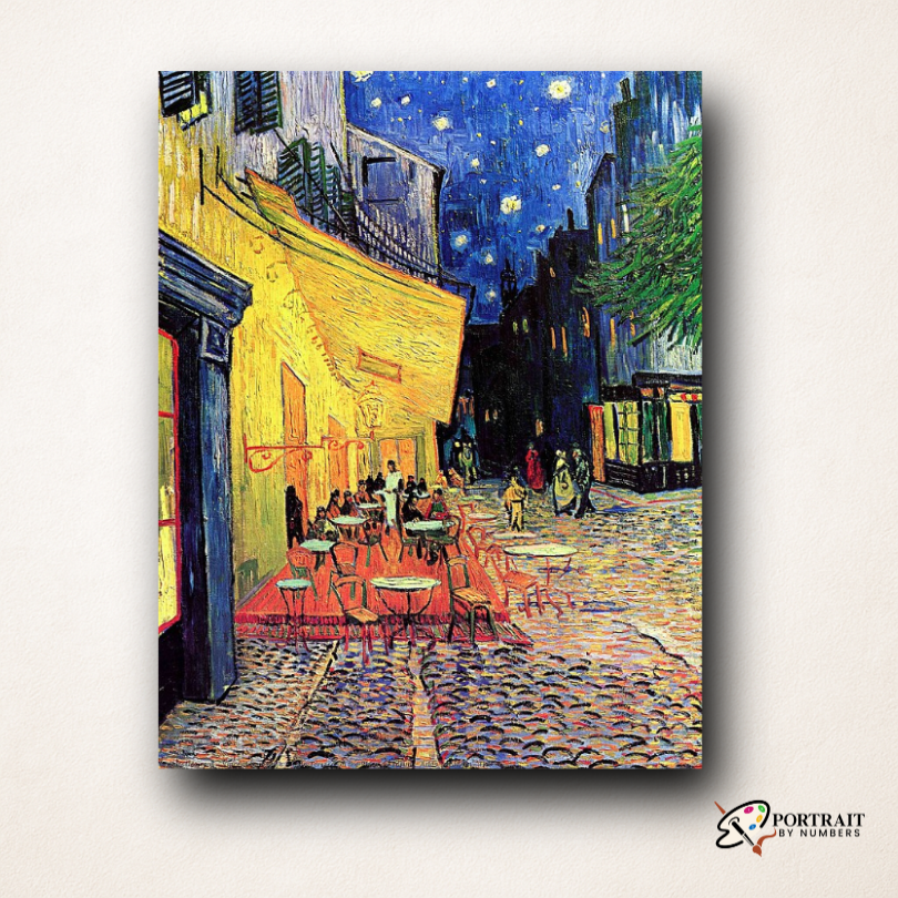 Cafe Terrace at Night - Vincent Van Gogh -  Paint by numbers -  Portrait By Numbers