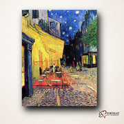 Cafe Terrace at Night - Vincent Van Gogh -  Paint by Numbers Kit for Adults -  Portrait By Numbers