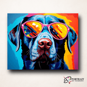 Canine Shades -  Paint by numbers Kit -  Portrait By Numbers