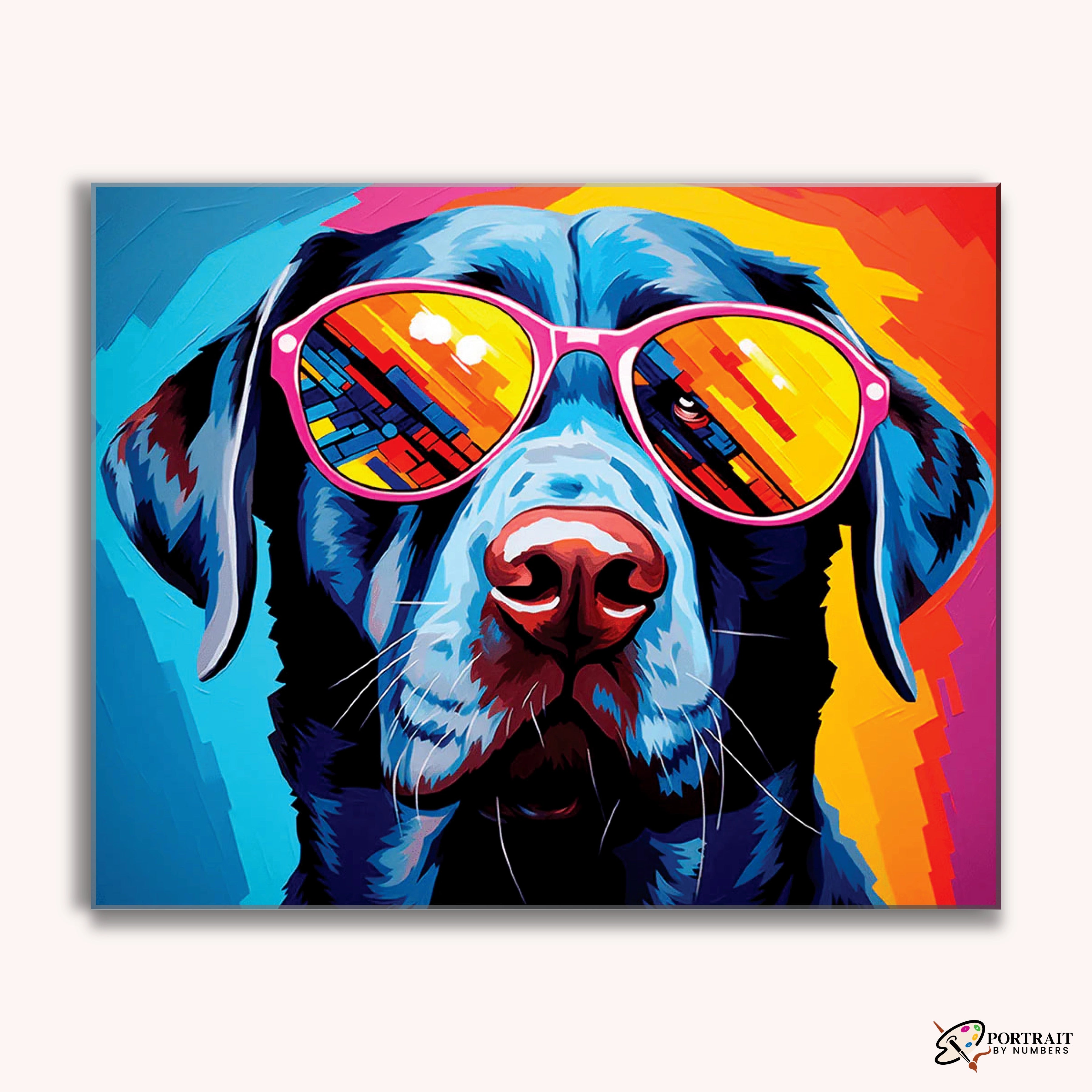 Canine Shades -  Paint by Numbers Kit for Adults -  Portrait By Numbers