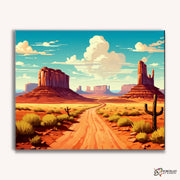 Canyonland Path -  Paint by Numbers Kit for Adults -  Portrait By Numbers