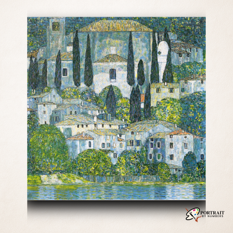 Cassone Church - Gustav Klimt -  Paint by numbers -  Portrait By Numbers