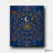 Celestial Bloom (Mandala) -  Paint by numbers Kit -  Portrait By Numbers