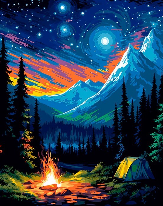 Celestial Mountainscape