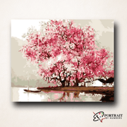 Cherry Blossoms -  Paint by numbers -  Portrait By Numbers