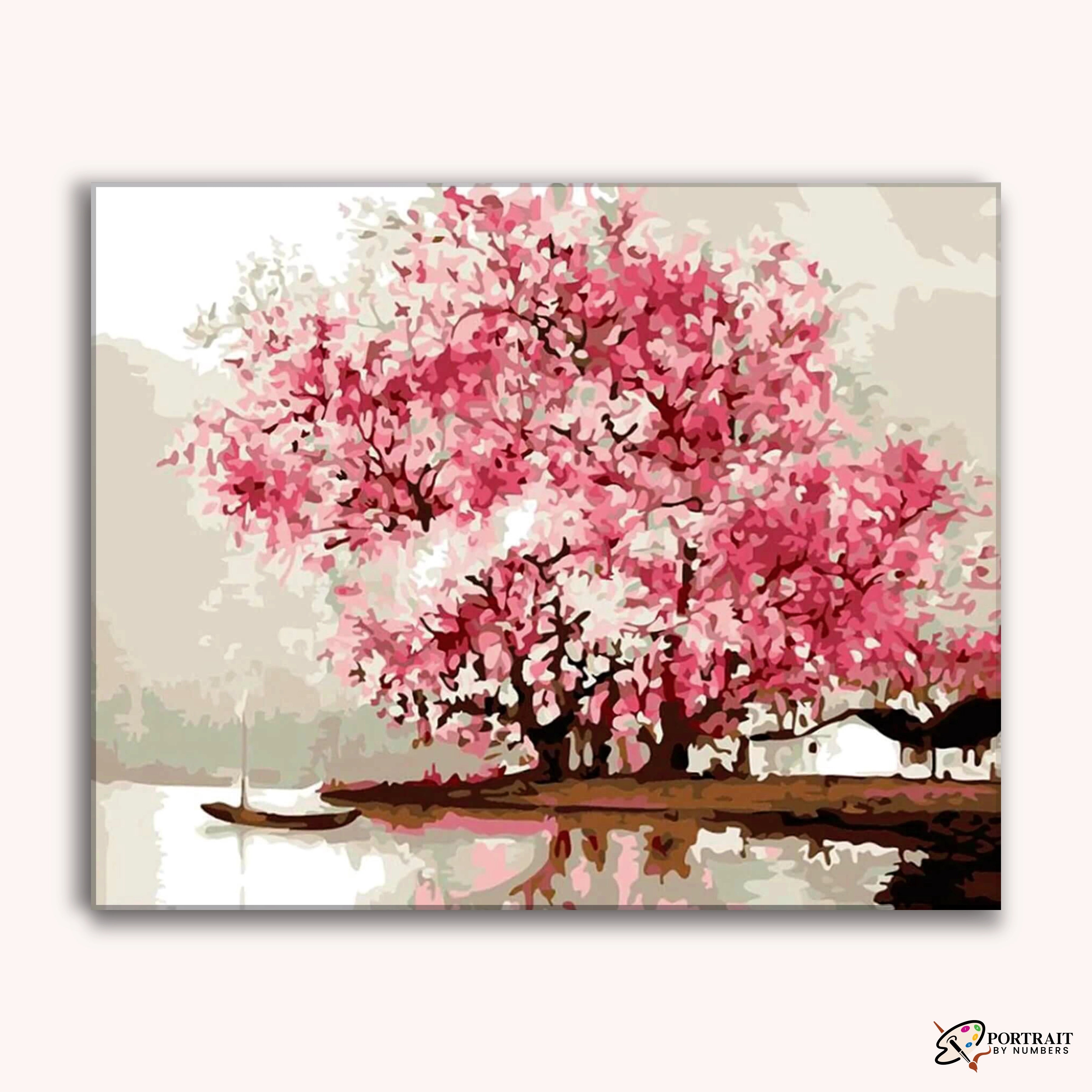 Cherry Blossoms -  Paint by Numbers Kit for Adults -  Portrait By Numbers