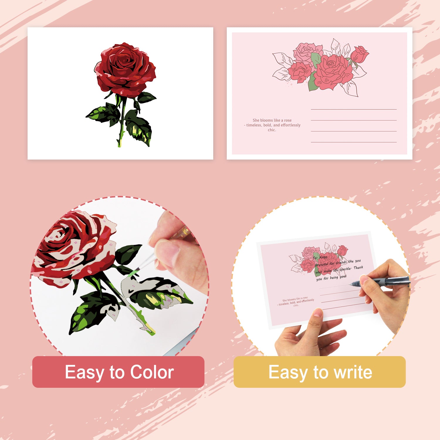 Chic Muse Poster Cards Set -  Paint by Numbers Kit for Adults -  Portrait By Numbers