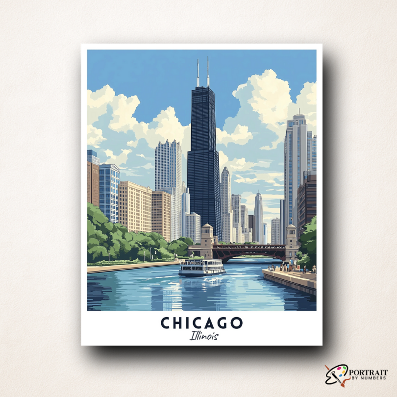 Chicago Travel Poster