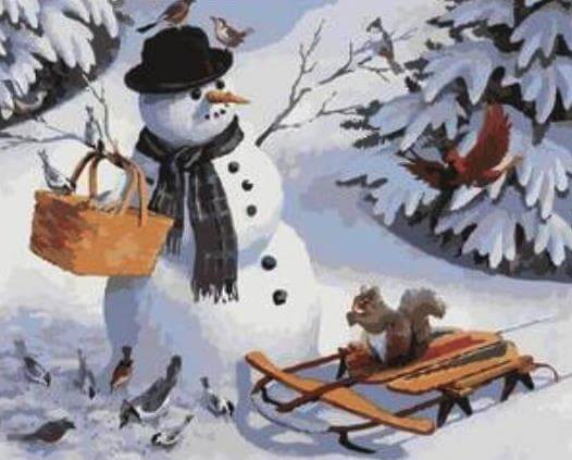 Christmas Gift Snowman