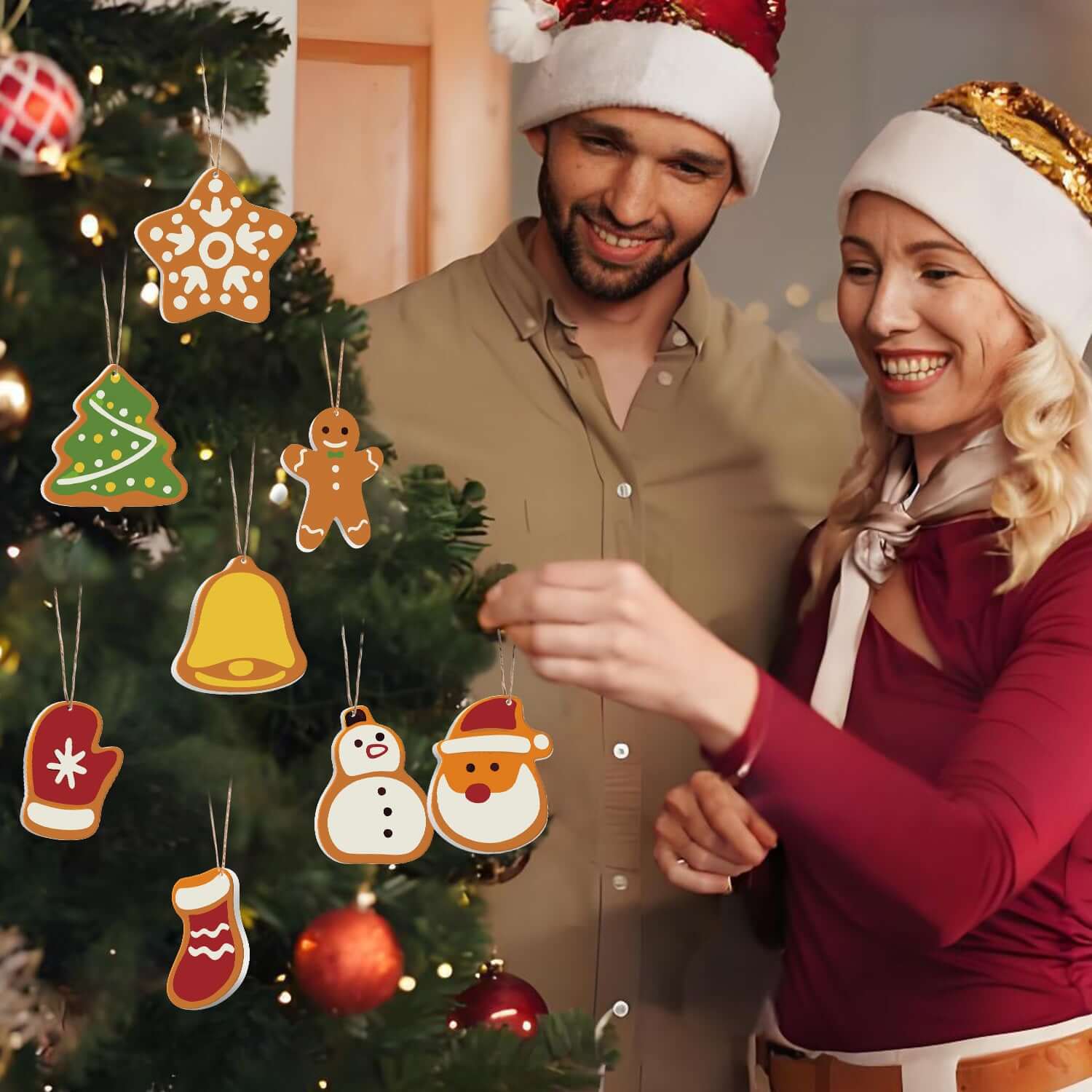 Christmas Joy -  Paint by Numbers Kit for Adults -  Portrait By Numbers