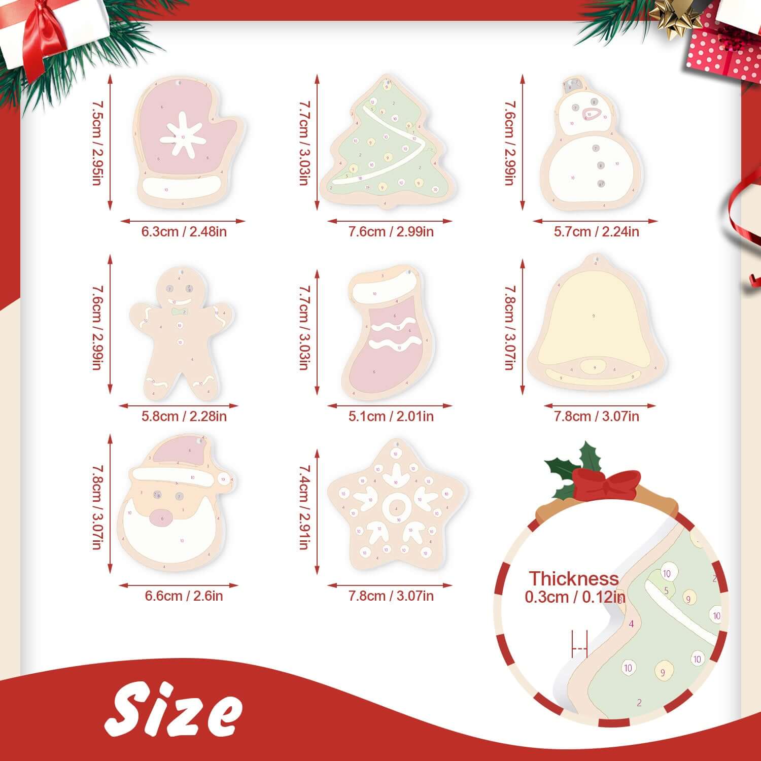 Christmas Joy -  Paint by Numbers Kit for Adults | Relaxing DIY Art Gift | -  Portrait By Numbers