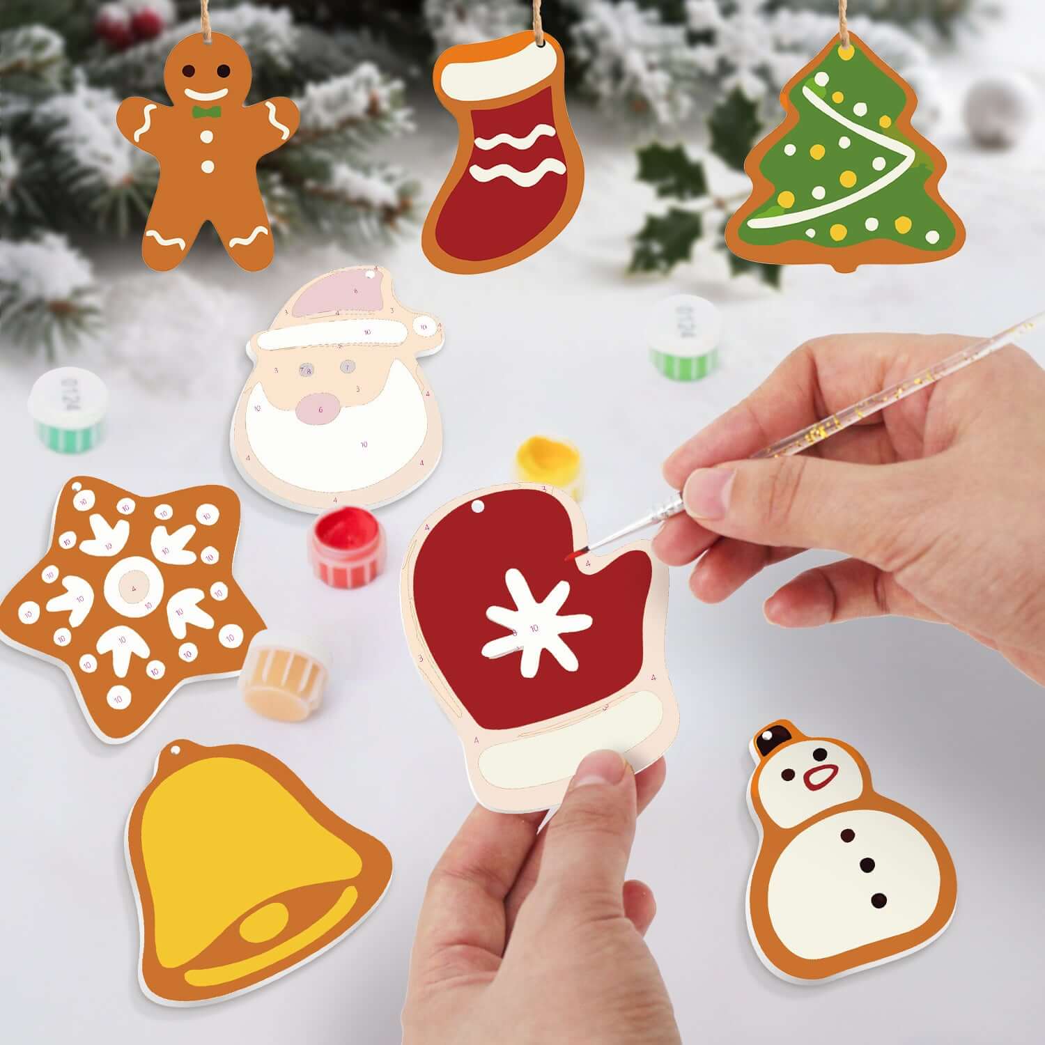 Christmas Joy -  Paint by Numbers Kit for Adults | Relaxing DIY Art Gift | -  Portrait By Numbers