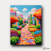 Chromatic Promenade -  Paint by Numbers Kit for Adults -  Portrait By Numbers