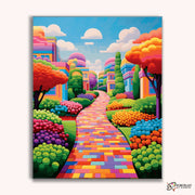 Chromatic Promenade -  Paint by Numbers Kit for Adults -  Portrait By Numbers