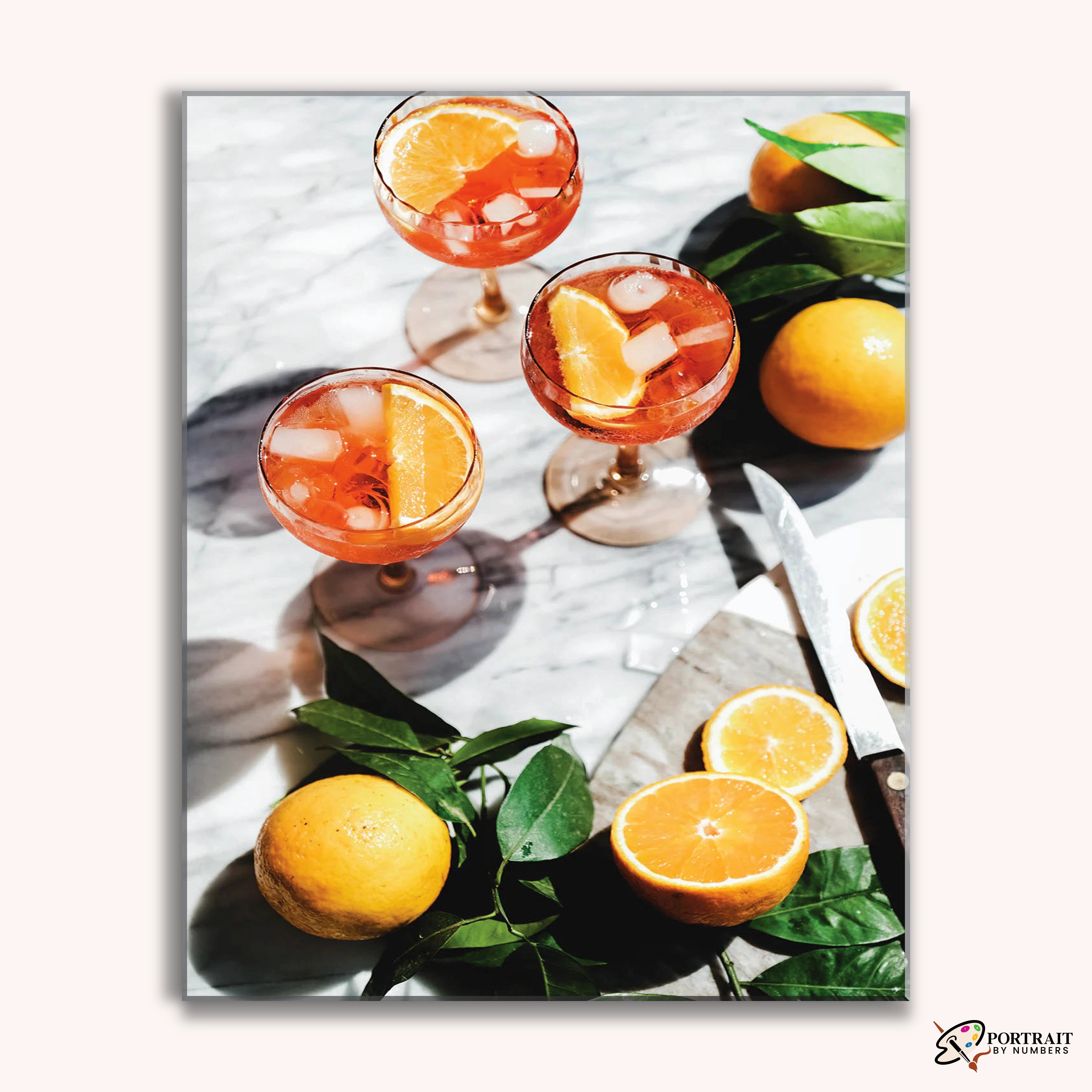 Citrus Breeze -  Paint by Numbers Kit for Adults -  Portrait By Numbers