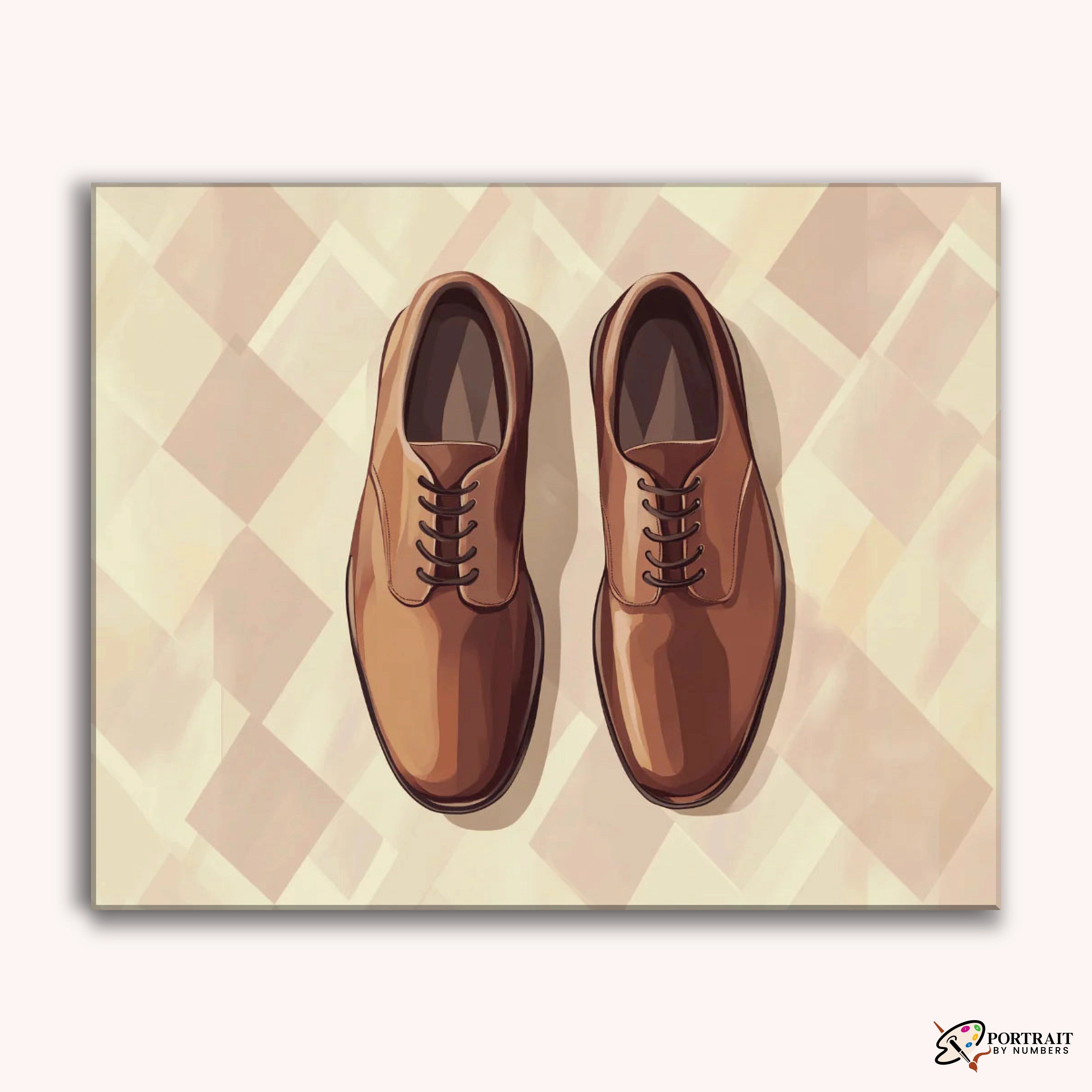 Classy Leather Shoes -  Paint by Numbers Kit for Adults -  Portrait By Numbers