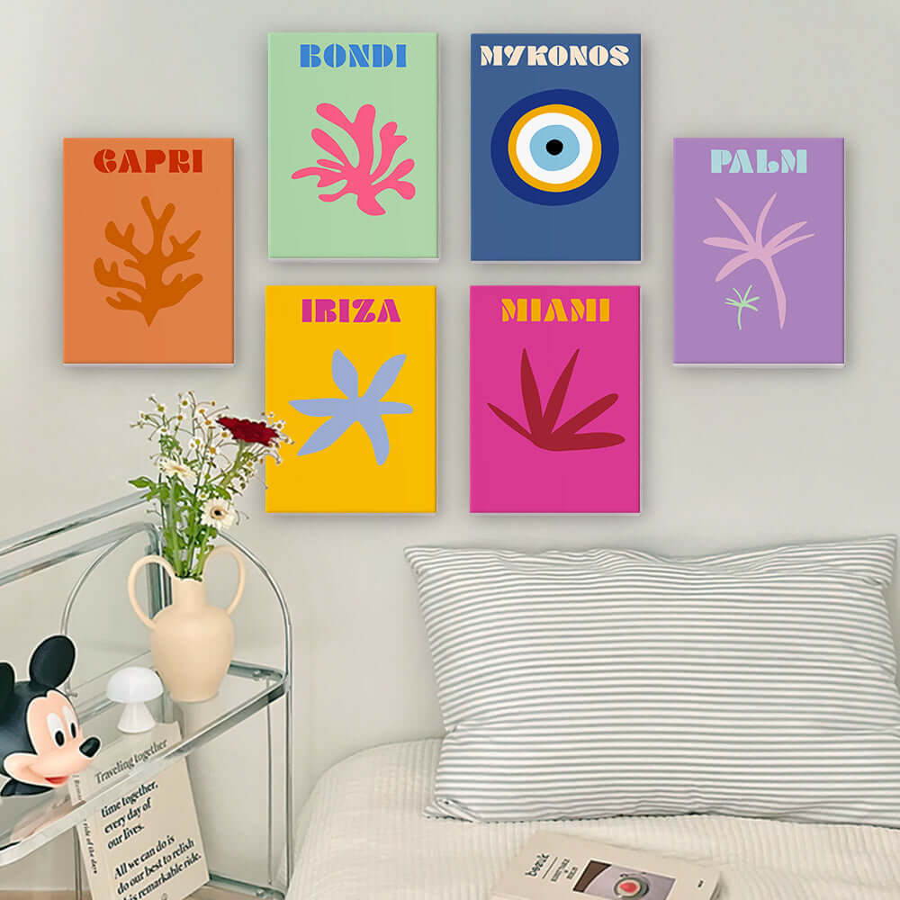 Coastline Crush (Set of 6) -  Paint by Numbers Kit for Adults -  Portrait By Numbers