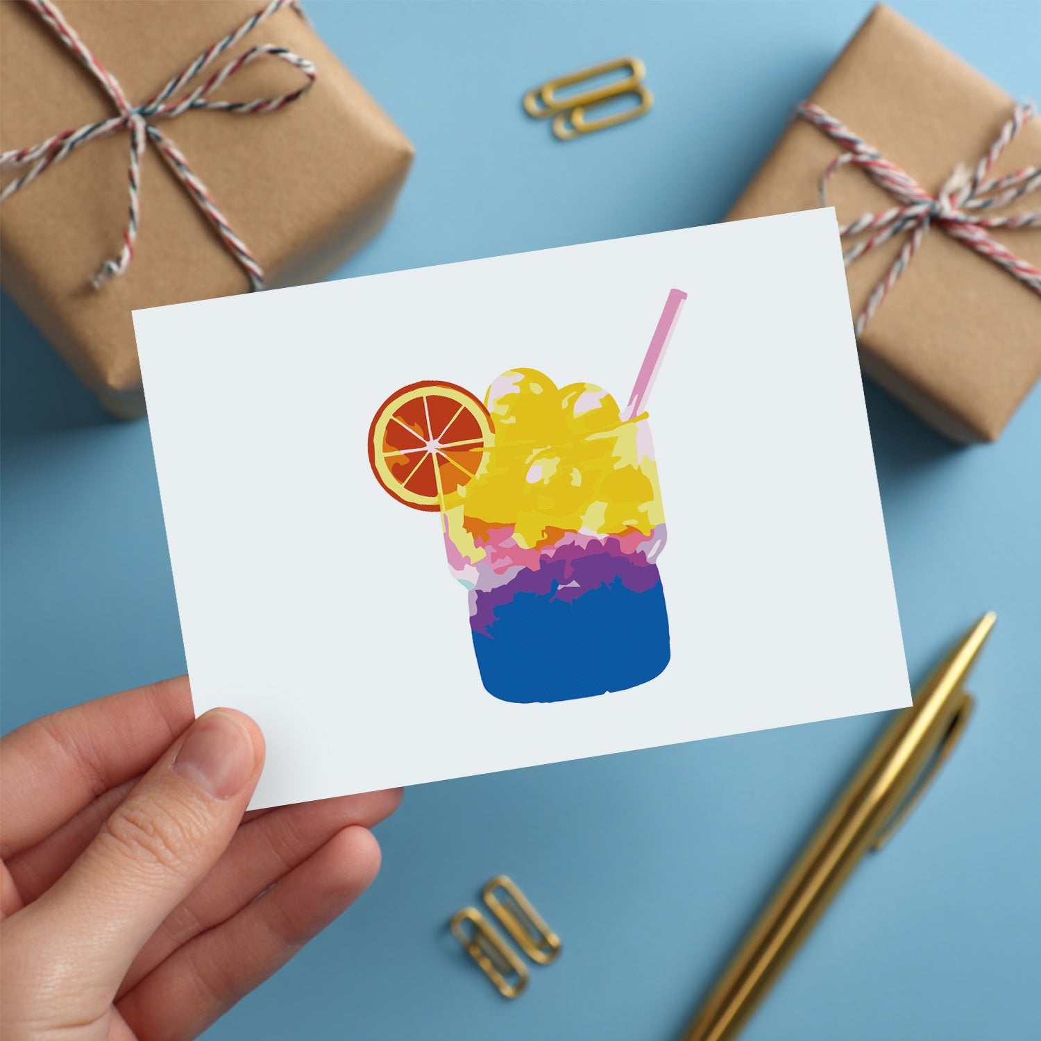 Colorful Sips Poster Cards Set -  Paint by Numbers Kit for Adults -  Portrait By Numbers