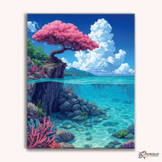 Coral Blossom -  Paint by Numbers Kit for Adults -  Portrait By Numbers