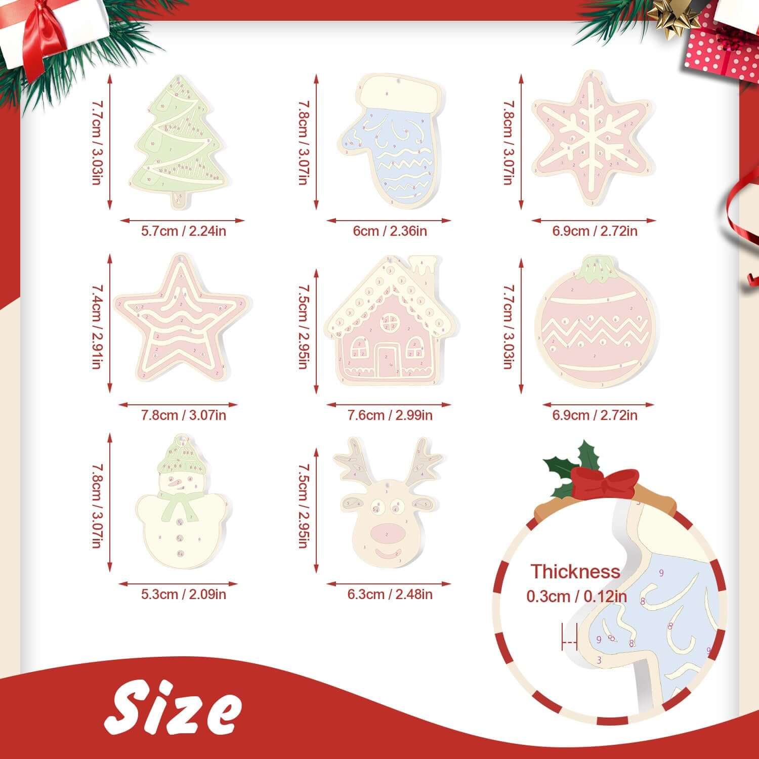 Cozy Christmas -  Paint by Numbers Kit for Adults | Relaxing DIY Art Gift | -  Portrait By Numbers