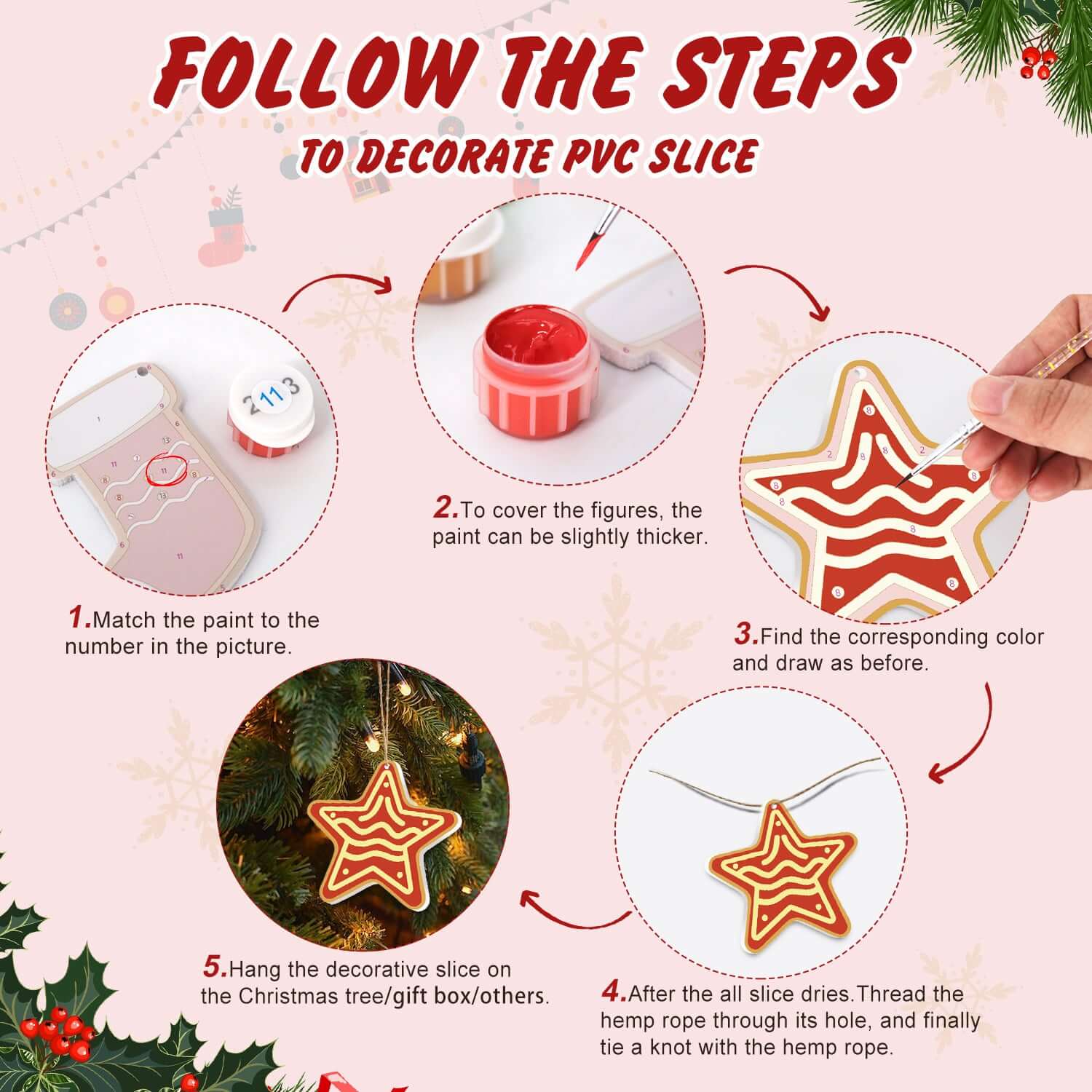 Cozy Christmas -  Paint by Numbers Kit for Adults | Relaxing DIY Art Gift | -  Portrait By Numbers