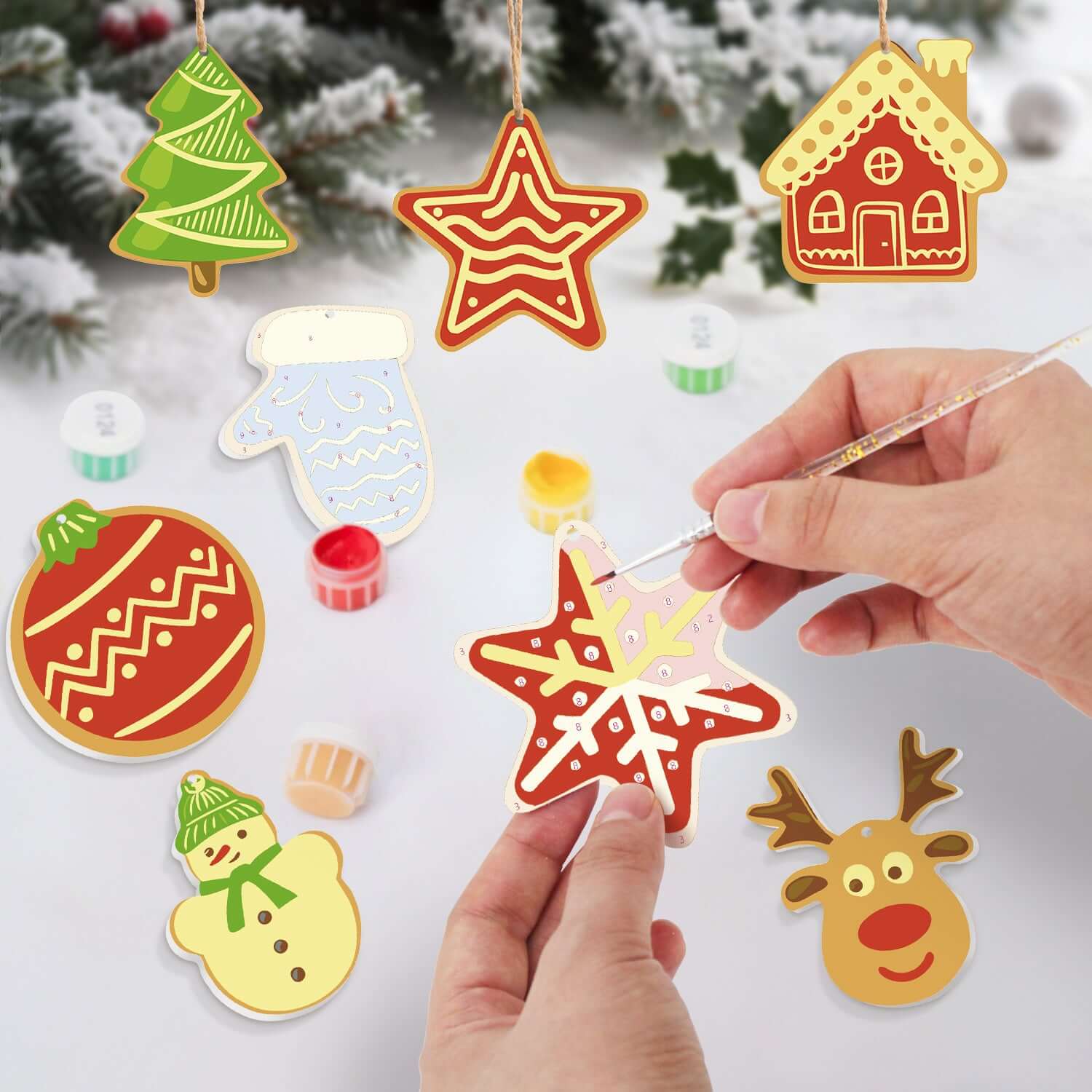 Cozy Christmas -  Paint by Numbers Kit for Adults | Relaxing DIY Art Gift | -  Portrait By Numbers