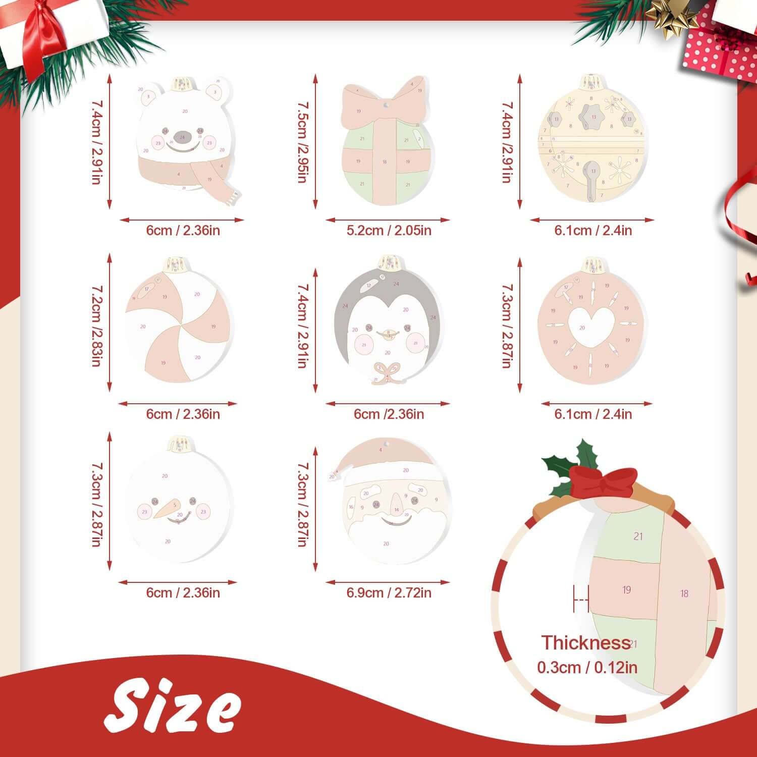Cute Christmas -  Paint by Numbers Kit for Adults | Relaxing DIY Art Gift | -  Portrait By Numbers