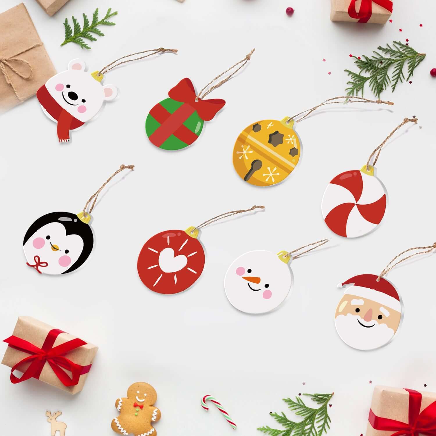 Cute Christmas -  Paint by Numbers Kit for Adults | Relaxing DIY Art Gift | -  Portrait By Numbers