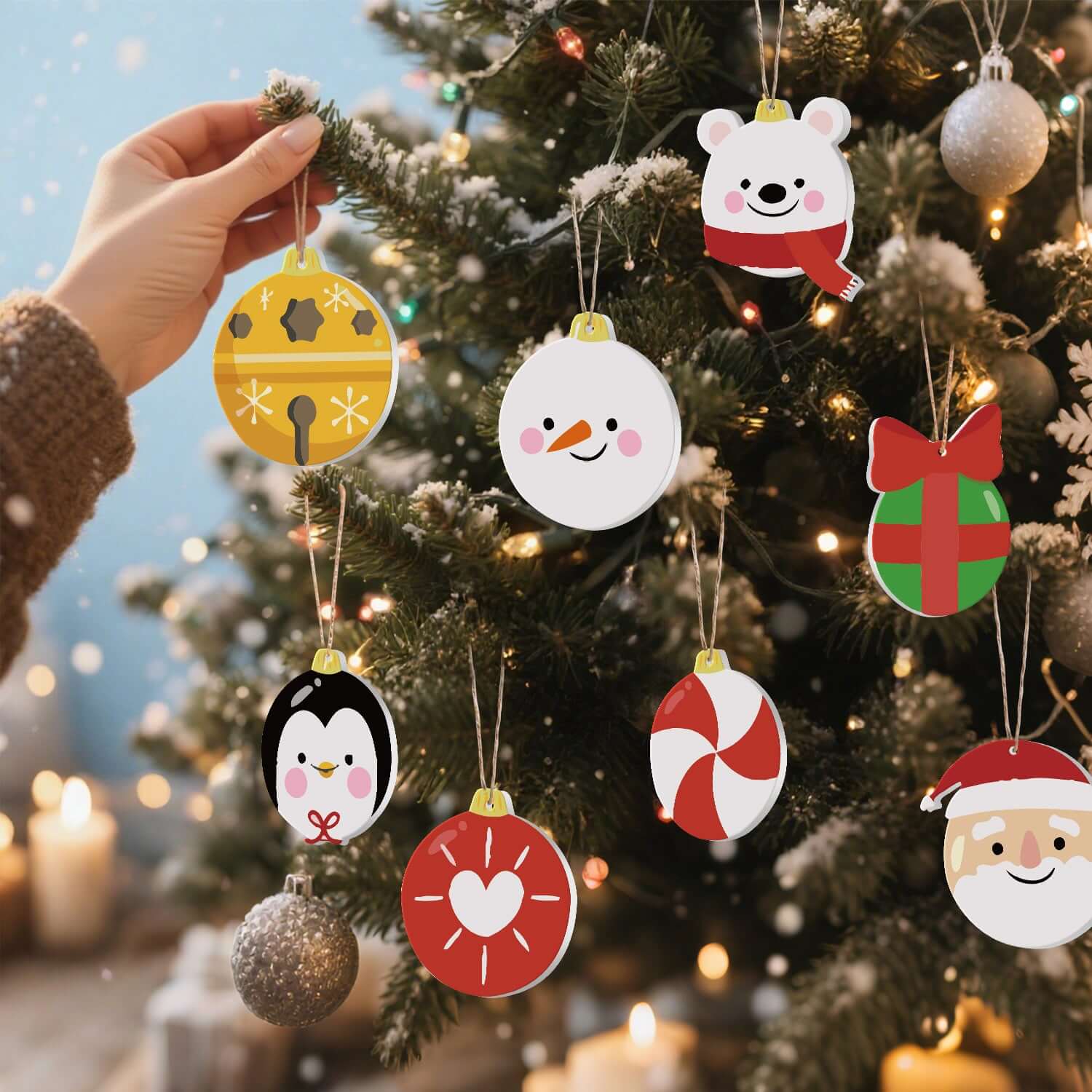 Cute Christmas -  Paint by Numbers Kit for Adults | Relaxing DIY Art Gift | -  Portrait By Numbers