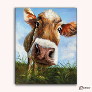 Cute Cow -  Paint by Numbers Kit for Adults -  Portrait By Numbers