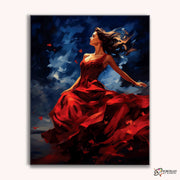 Dancer in Red -  Paint by Numbers Kit for Adults -  Portrait By Numbers