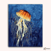 Deep Sea Jellyfish -  Paint by Numbers Kit for Adults -  Portrait By Numbers