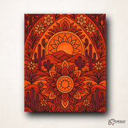 Desert Bloom (Mandala) -  Paint by numbers Kit -  Portrait By Numbers