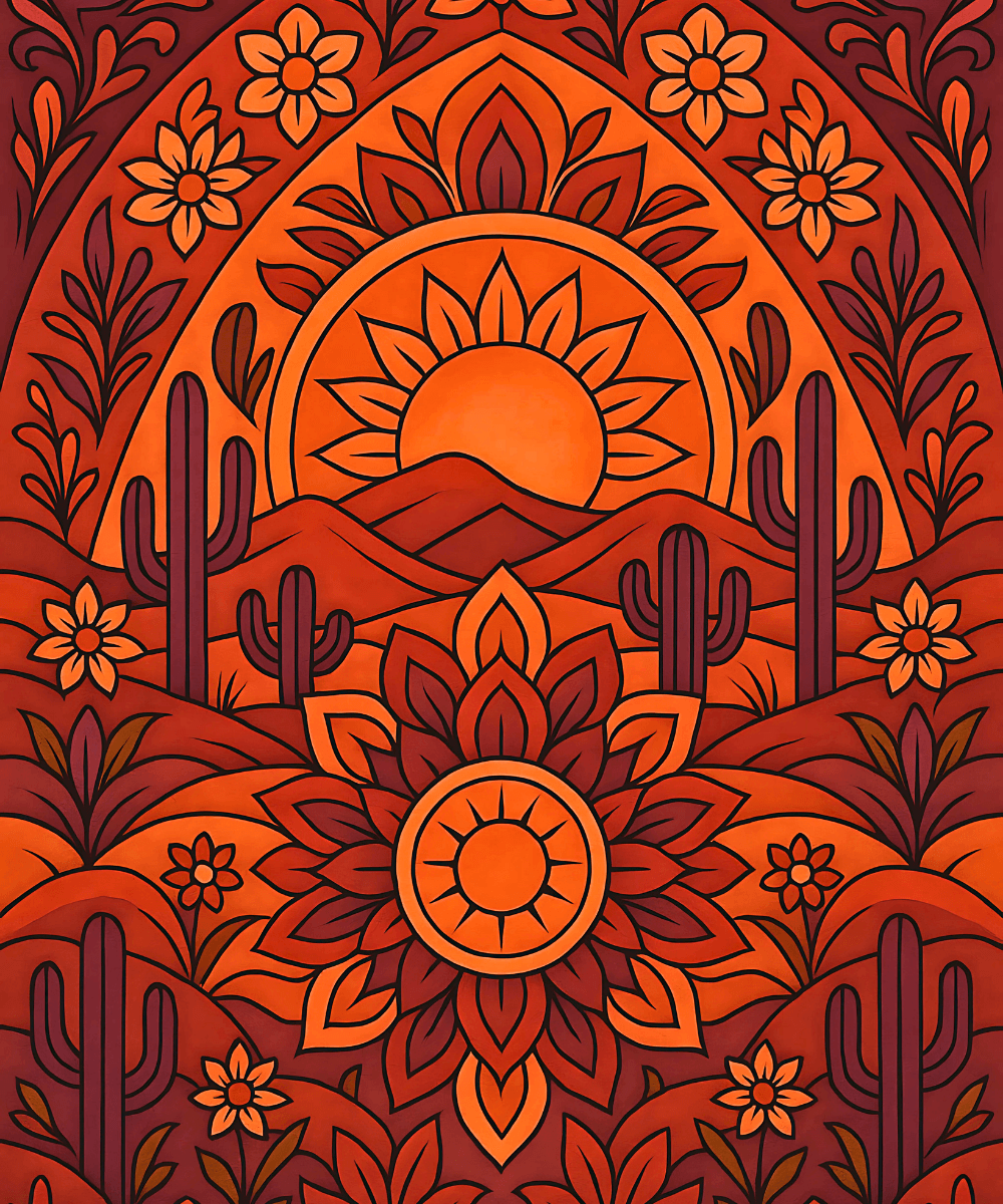 Desert Bloom (Mandala)