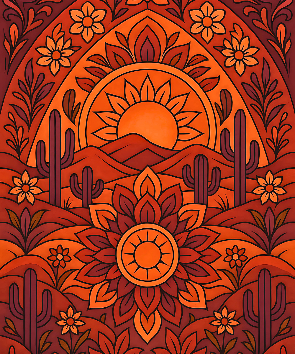 Desert Bloom (Mandala)