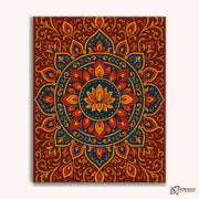 Desert Flame (Mandala) -  Paint by Numbers Kit for Adults -  Portrait By Numbers