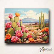 Desert Flora -  Paint by Numbers Kit for Adults -  Portrait By Numbers