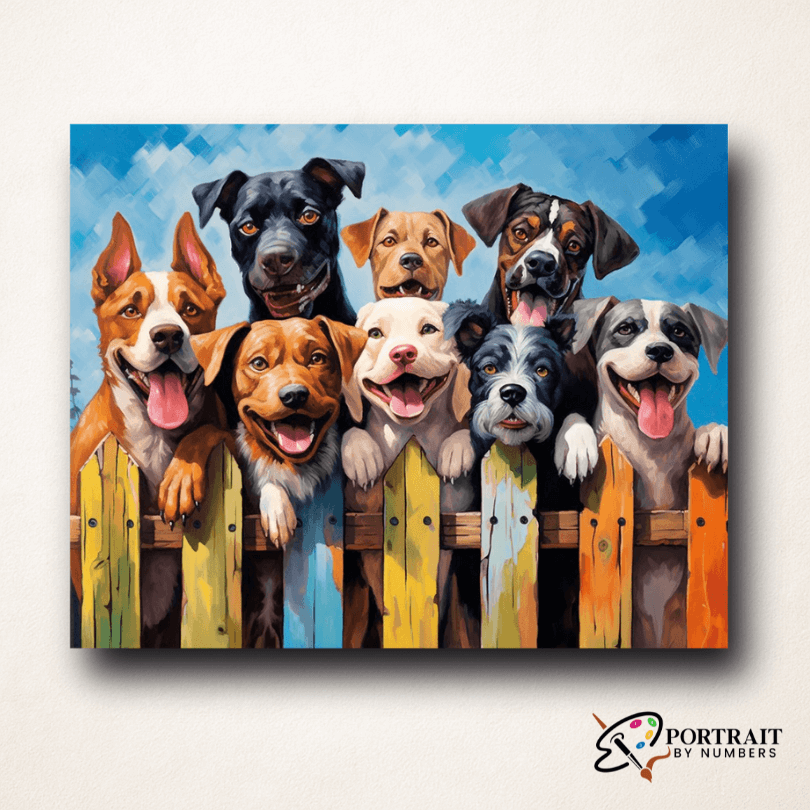Dog Days of Summer -  Paint by numbers -  Portrait By Numbers