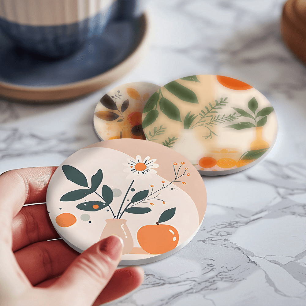 Earthy Elegance (Set of 6) -  Paint by numbers Kit -  Portrait By Numbers