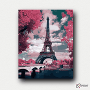 Eiffel Tower Landscape -  Paint by numbers -  Portrait By Numbers